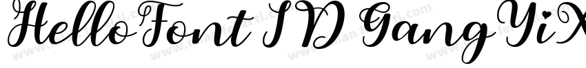 HelloFont ID GangYiXiaoZhuan字体转换